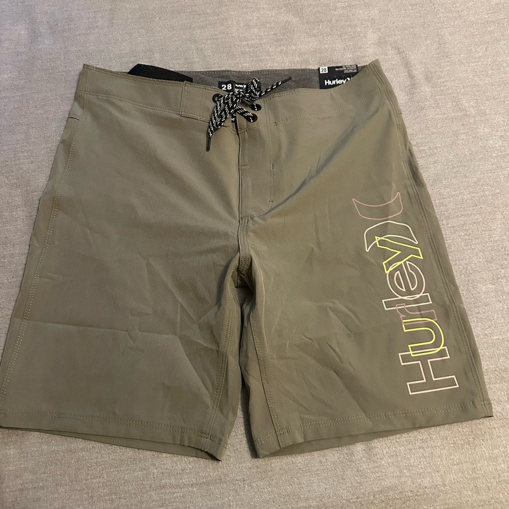 Hurley Men's Khaki Swim Board Shorts